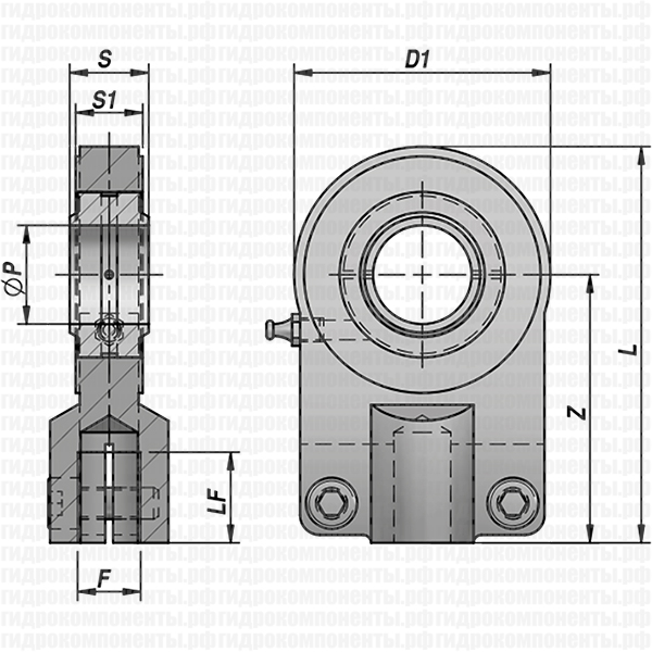 CSTAPR...S ПРОУШИНА С ПРЕСС-МАСЛЕНКОЙ ДЛЯ ГИДРОЦИЛИНДРА
